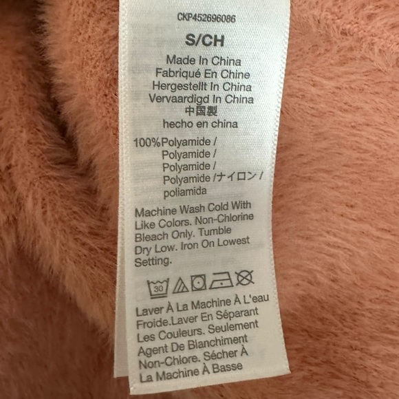 Madewell Balloon Sleeve Wrap Sweater in Burnished Blush Small Dainty Retro 90s - Picture 12 of 14